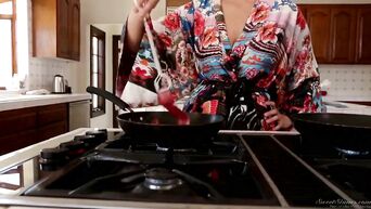 Horny housewife Julia Ann fucked virgin son