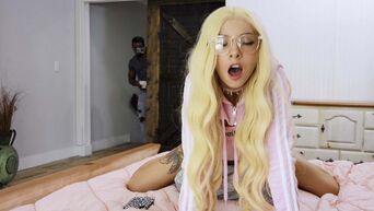Petite teen slut satisfies only with bbc interracial hardcore fuck