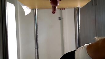 Big tits blonde slut gives dirty blowjob and takes facial cumshots
