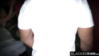 Shona River's pussy is torn by two blacks