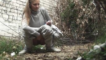 Pissing Russian women - spy cam