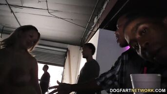 Public Gangbang at drunken party for Brooke Wylde