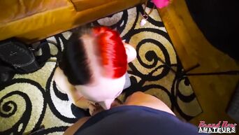 Emo girl sucks cock to become porn star - goth casting