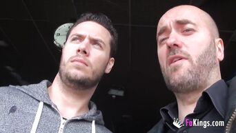Real Spanish video of sex between two brothers with brunette