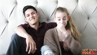 Young friendly sex before webcam