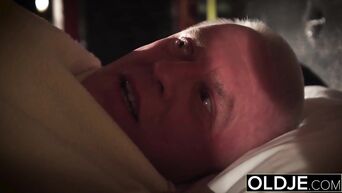 Grandpa with still not drooping penis seduced petite granddaughter