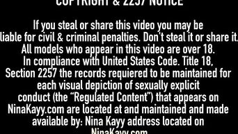 Nina Kayy wildly fucked in workplace