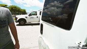Dirty Mexican gave Alyssa Cole few dollars and fucked in minivan