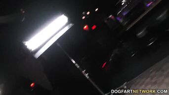 Black gangbang in secretive sexclub for Keisha Grey