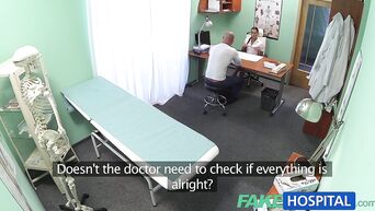 Nymphomaniac Mea Melone works in clinic and can not without sex