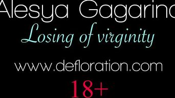 First sexual experience for Russian virgin