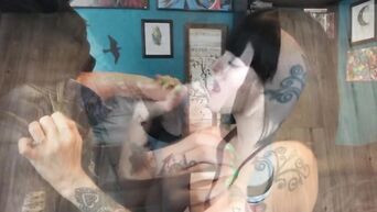 Cheap tattooed prostitute trying to become porn star