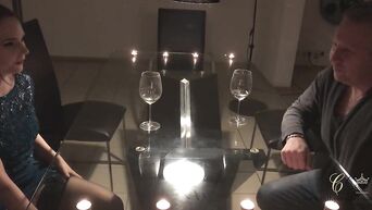 Humiliation of slave Cathy Crown with help of gang bang