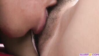 Japanese prostitute satisfies rich client with oral caresses