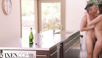 Olivia Lua got drunk champagne and fucks like dirty whore
