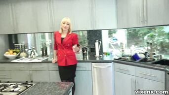Lily Labeau sucks penis and has sex in chic mansion