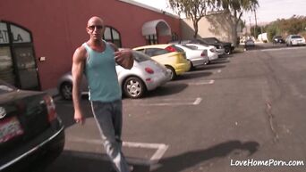 Silicone MILF satisfies bald gigolo