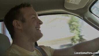 Ordinary guy fucks smart brunette