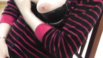 Mature blonde masturbates from loneliness