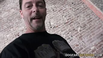 Behind scene of interracial porn