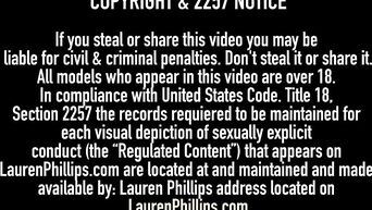 Lesbians Lauren Phillips, Macy May and Chloe Lane