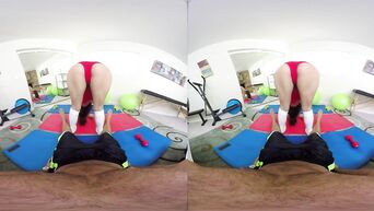POV sex in gym - virtual reality