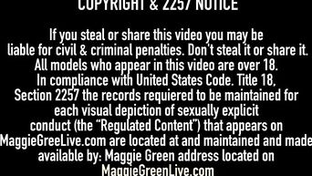Pornstar Maggie Green and her lover with small dick