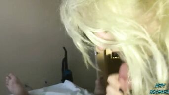 Lush blonde loves to suck cock