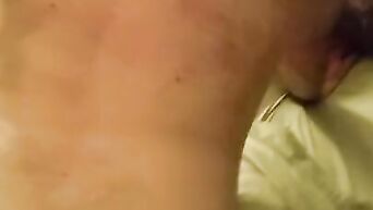 Real home sex: girl fucks lover with strapon