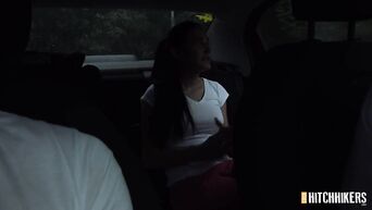 Czech schoolgirl with cool tits is engaged in casual sex on street